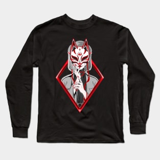 Neko Mask Anime Long Sleeve T-Shirt